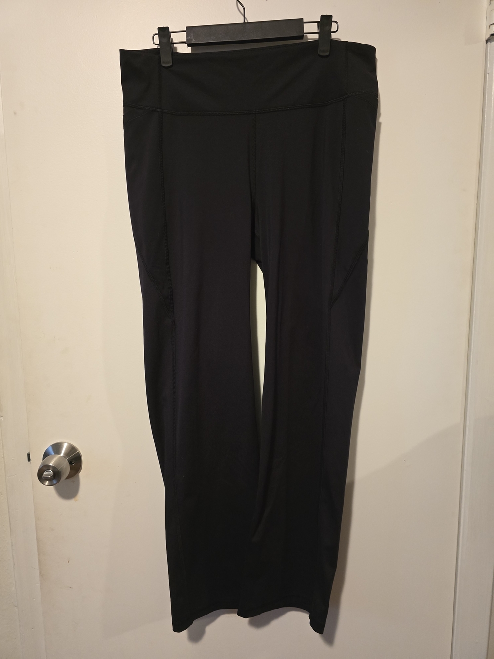 All In Motion Black Wide-Leg High-Rise Active Pants With Pockets
